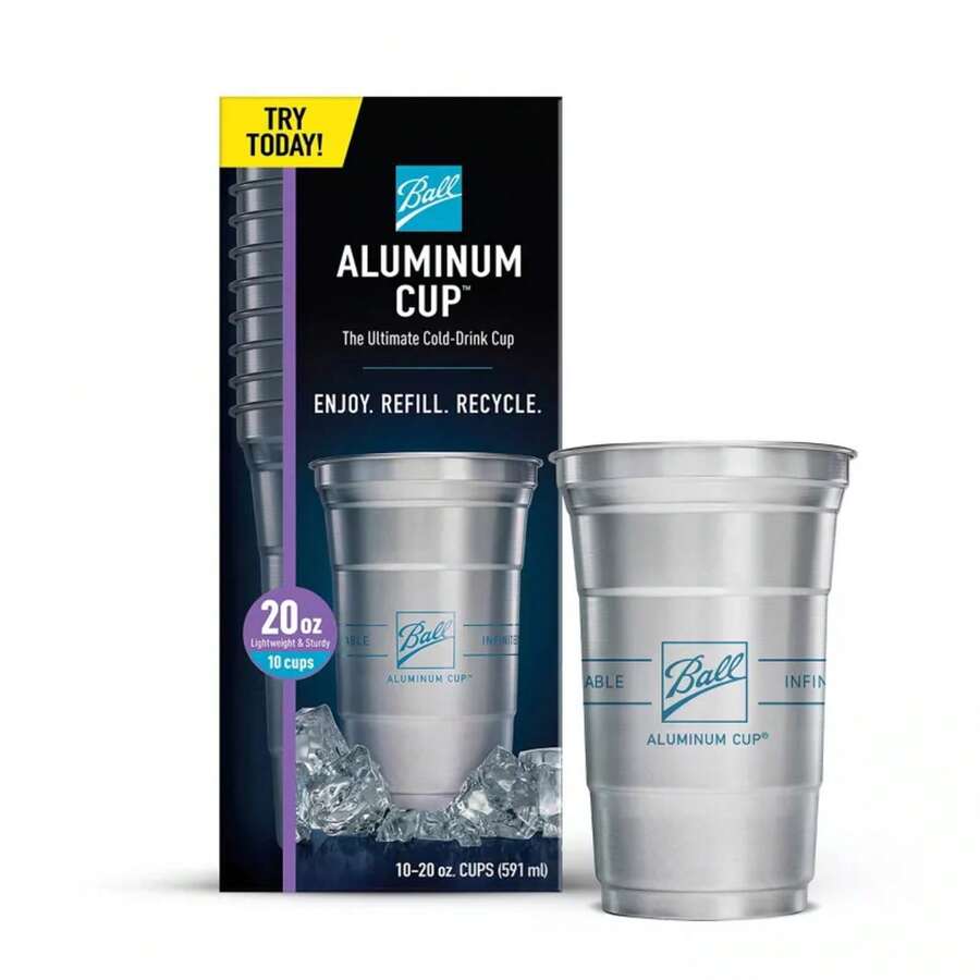 Ball Aluminum Cup  Party Cups - 20oz/10ct - 1 - 查看 1