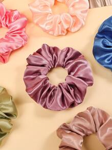 8pcs/Set Multicolor Women's Simple Versatile Decorative Scrunchies, Various Solid Colors Matching Eyeshadow Palette Shades,Gifts,Travel,Gifts For Women,Hair Stuff,Stocking Stuffers