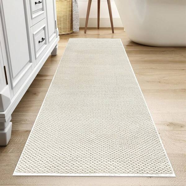 Tapete de cozinha One PieceA, antiderrapante, resistente a manchas, lavável à máquina, cor sólida, almofada de piso retangular, tapetes antifadiga para cozinha, corredor, banheiro, quarto, entrada, lavanderia e pia, decoração de casa e decoração de Natal