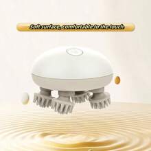 1 pezzo Massaggiatore elettrico per la testa con 8 artigli, cura del cuoio capelluto, terapia a luce rossa per nutrire i capelli, pulizia del viso e aiuto per il sonno