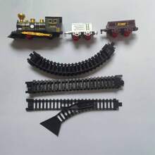 1 Packung klassisches elektrisches Spielzeugeisenbahn-Set, realistischer Hochgeschwindigkeitszug, Geschenkidee für Jungen zu Geburtstag oder Feiertagen