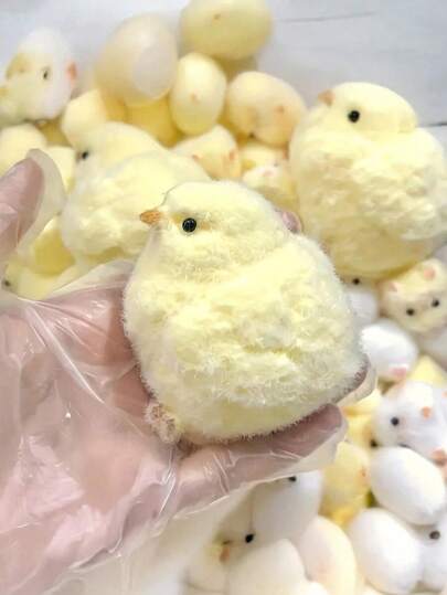 1 pieza - Pollo estrujable lindo para reducir el estrés: juguetes apretables portátiles que son excelentes para tener en el escritorio y en movimiento, relajar tabas estrujables | Diversión y juego sensorial engañoso, pequeño regalo perfecto para recuerdos de fiesta, relleno de bolsas de regalo, premios en el aula, regalos de Navidad, Halloween y cumpleaños, lo que lo convierte en un regalo ideal para vacaciones.