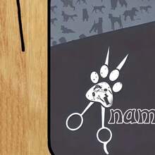 Customized Text/Name, [Creative Beauty Apron] Adjustable Polyester Beauty Apron | Designed For Professional Gardeners And Beauty Therapists With Creative Paw Print Design