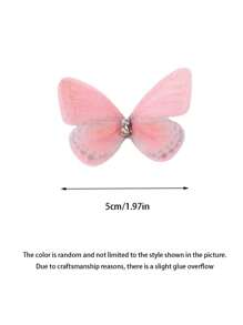 10 pièces - épingle à cheveux papillon, décorations de papillon pastel doux et assortis, épingle à cheveux élégante pour franges, ornement de cheveux pour dames, pince à cheveux unique, papillons en tissu 3D de simulation pour projets DIY, décoration d'art et accessoires photo, décorations de fête, décorations d'anniversaire, décorations d'été