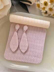 Polymer Clay Flowers Texture Roller, Pottery Stamps For Polymer Clay Earrings Jewelry, Embossing Pottery Texture Rollers For Jewelry Making, 3D Printed Texture Roller With Intricate Patterns For Unique Handmade Creations