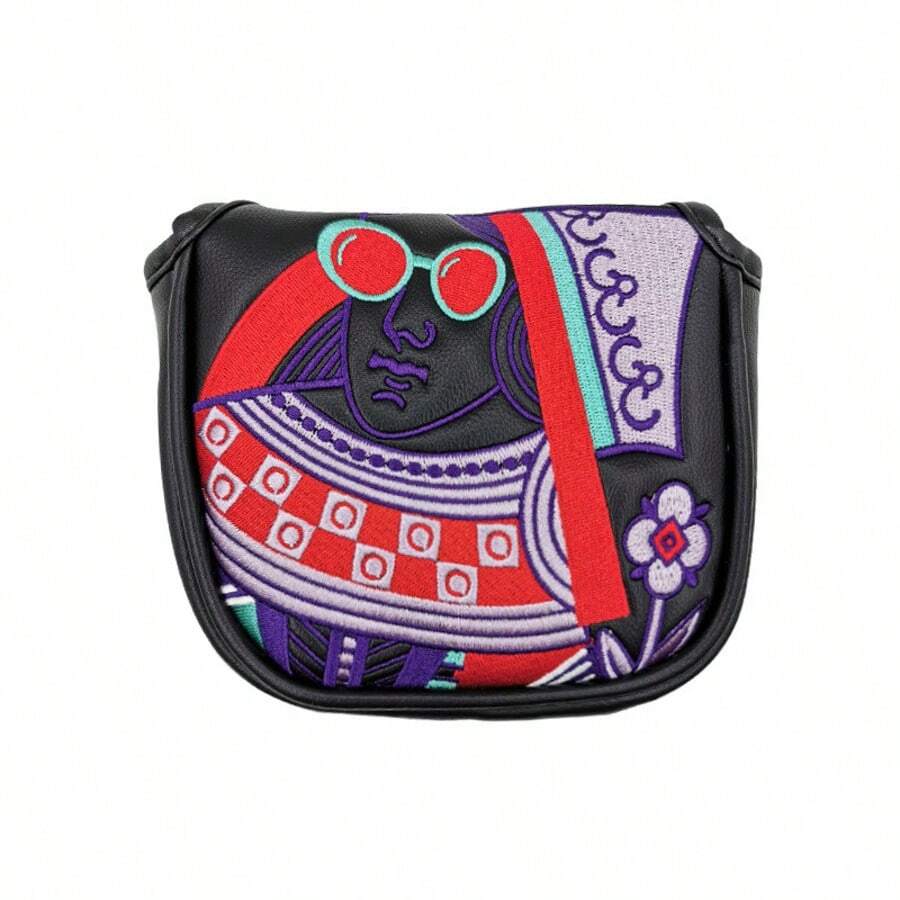 国王、王后和骑士高尔夫球杆木杆头套一号木球道木混合杆套高尔夫球杆头 - 黑色 - 查看 1