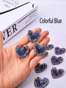 5pcs Colorful Shiny Crystal Rhinestone Stickers, High-End Fashion Hotfix Studs, DIY Stylish Decoration Patches - Suitable For Clothes, Shoes, Hats And Bags - Multicolor - View 11