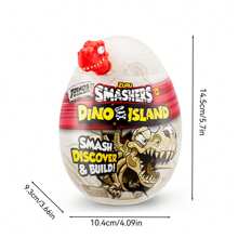 ZURU Ovo Nano ZURU Smashers Série 5 Dino Island, [Ovo Mistério Sortido] 7495
