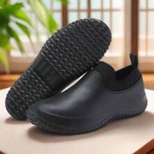 Professional Chef Shoes Men Anti-Slip Kitchen Women Cook Work Shoes Waterproof Oil-Proof Soft Sole Lightweight Rain Shoes Lover Plus Size