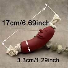 Hundespielzeug aus Gummi, Wurst, Quietschen, für kleine Hunde, zum Kauen von Wurst, interaktives Training, Zahnreinigung, Welpenkauen, Heimtierbedarf