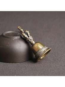 1/2 mosiężne breloki z dzwonkiem egzorcyzmów, minimalistyczny miedziany ornament o ostrym brzmieniu, buddyjski pięcioramienny dzwonek demona wiszący na talię, świąteczny prezent do pokoju