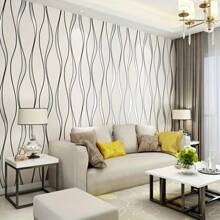 1 Roll 3D Striped Self-Adhesive Wallpaper, Stereoscopic Geometric Pattern Wallpaper For Home Decor, Living Room, Waterproof And Removable Wall Sticker For Bedroom & Living Room Wall Paper Wall Stickers Room Decor Wall Decor