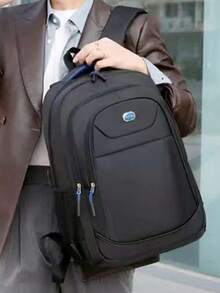 Mochila para la temporada escolar - Estilo para hombres - Mochila de viaje de gran capacidad de una sola pieza simple - Adecuada para hombres como bolso casual formal/de negocios - Multicolor - Ver 7