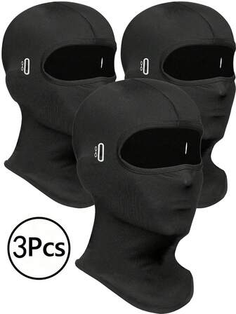 3Pcs/2Pcs/1 Balaclava Face Mask, Summer Cooling Neck Gaiter, UV Protector Motorcycle Ski Scarf For Men/Women, UV Protection & Wind Protection Summer Cooling Neck Gaiter, UV Protector Motorcycle Ski Scarf For Men/Women