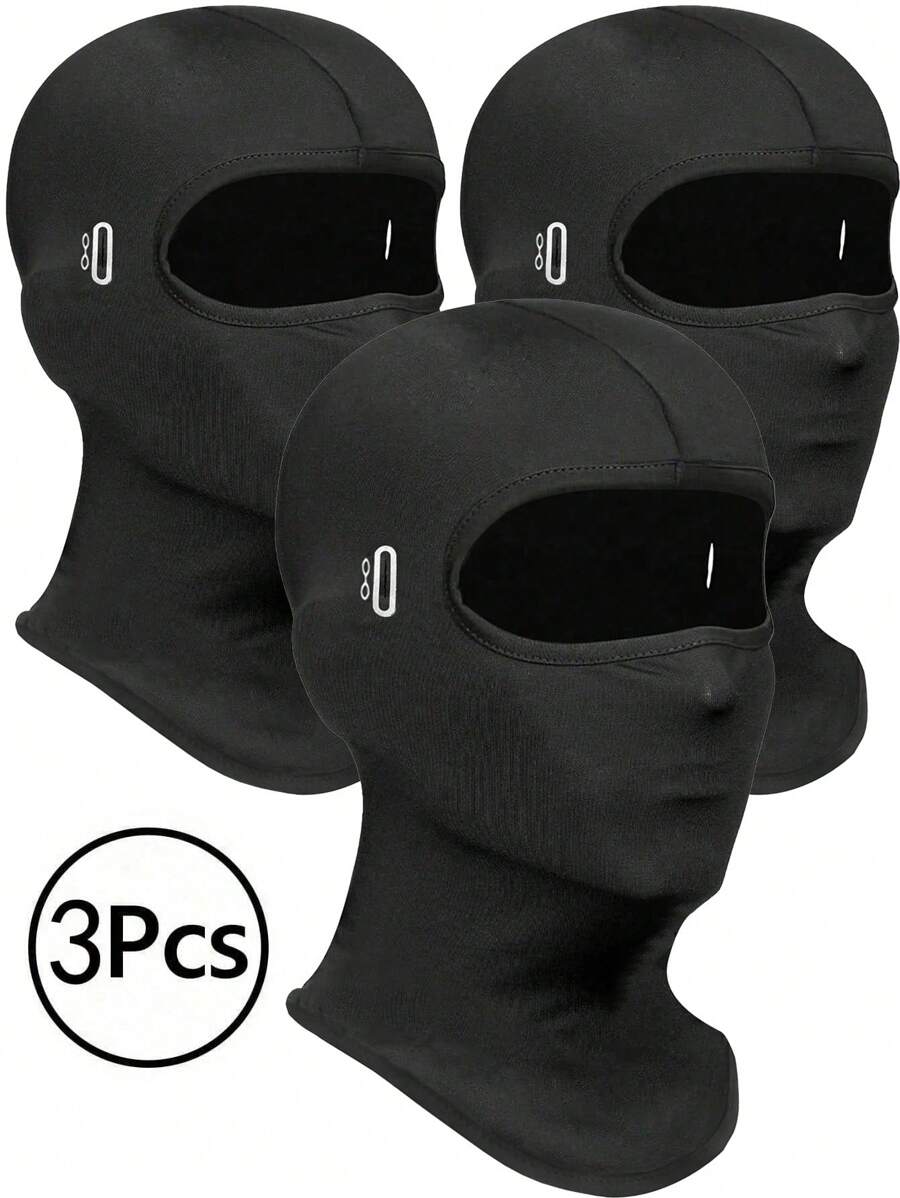 3Pcs/2Pcs/1 Balaclava Face Mask, Summer Cooling Neck Gaiter, UV Protector Motorcycle Ski Scarf For Men/Women, UV Protection & Wind Protection Summer Cooling Neck Gaiter, UV Protector Motorcycle Ski Scarf For Men/Women