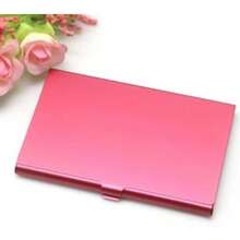 Portable Colorful Metal Aluminum Alloy Business Card Holder