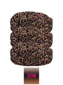 3 pièces Ruban de satin en polyester, environ 300g, mélange multicolore de fil doux en tissu - pour pantoufles au crochet DIY, sacs, panier de rangement (design d'emballage assorti)