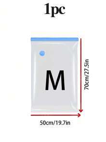1/3/5/10pcs Vacuum Storage Bags - High Capacity Multi-Functional Vacuum Compressed Bags, Save Up To 80% Space, Portable Plastic Travel Bags, Wardrobe Organizer, Waterproof Dust-Proof Odor-Proof Vacuum Clear Storage Bags, Suitable For Blankets, Bedding, Clothes, Duvets, Essential Home Goods & Seasonal Clothing Storage - Multicolor - View 20