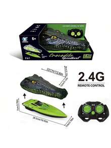 قارب كهربائي محاكي جديد لعام 2025، طراز سفينة مائية للأطفال، قارب سريع RF 2.4 جيجاهرتز، للأولاد، هدية عيد ميلاد، هدية عيد، هدية - متعدد الألوان - مشاهدة 9