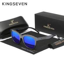 KINGSEVEN Lunettes pour hommes, lunettes de soleil extérieures, pêche, conduite, retour à l'école, look de prépa