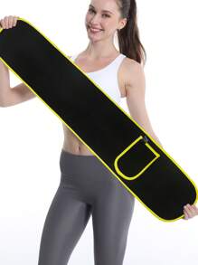 1pc Silver Ion Tummy Control Belt, Waist Trimmer, Slimming Belt With Phone Pouch For Women