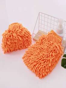 1 Peça Luva de Lavagem de Carro de Chenille, Ferramenta Grossa, Macia e Dupla Face de Pelúcia para Limpeza de Carros