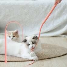 Simulated Mouse Tail Cat Toy Cat Teaser Funny Stick Silicone Long Tail Pet Interactive Toys For Cats Kitten Hunting Pet Products