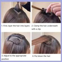 2 piezas Pinzas para el cabello sencillas de mujer, herramientas invisibles para dar volumen a las raíces, accesorio de cabello minimalista, esencial para volumizar el flequillo, peinar el cabello, artículos para el cabello, accesorios para el cabello