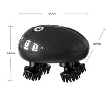 1 pezzo Massaggiatore elettrico per la testa con 8 artigli, cura del cuoio capelluto, terapia a luce rossa per nutrire i capelli, pulizia del viso e aiuto per il sonno