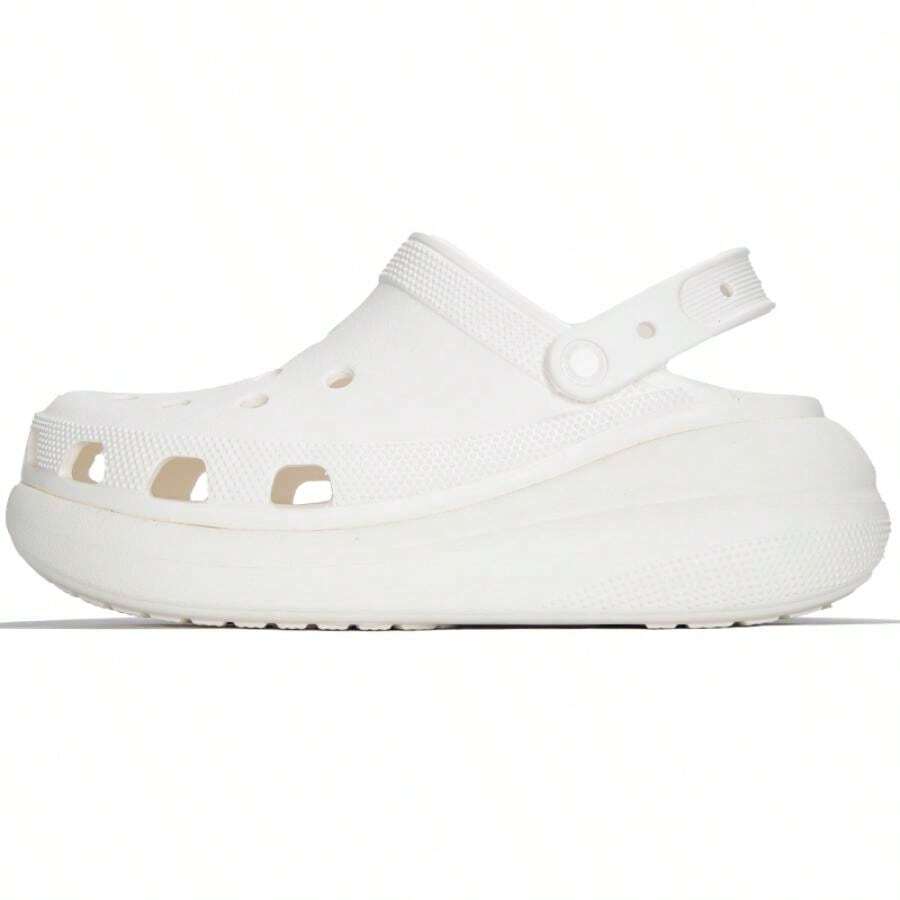 Crocs 男女通用泡泡木屐凉鞋，舒适休闲一脚蹬室内外鞋，货号 207521-100