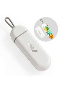 1 件便携式塑料药盒收纳盒，带 3 个隔层，是理想的旅行药盒，是母亲节、父母、朋友和家人的最佳礼物 - 彩色 - 查看 6