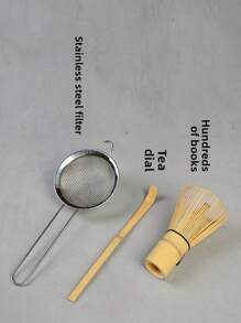 Matcha Tea Set, 6pcs Matcha Whisk Set, Matcha Starter Making Kit Matcha Gren Ea Whisk Setwith Scop, Coop Rest, Ifter, Whisk Holder, For Tea Ceremony Tea Drinking Back To School