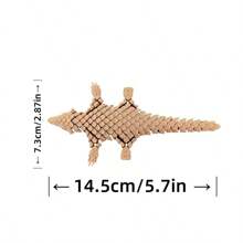 1 pièce de modèle mignon de pangolin imprimé en 3D, ornements de modèle animal, statues d'animaux en plastique réalistes, convient pour des cadeaux de fête, parfait pour la décoration de la maison, de la cafétéria, du bureau, idéal comme cadeau pour Noël, Pâques, Thanksgiving, Nouvel An et d'autres fêtes, ornements de statues pour la maison