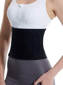 1pc Silver Ion Tummy Control Belt, Waist Trimmer, Slimming Belt With Phone Pouch For Women