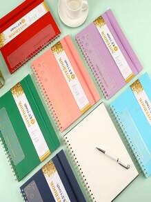 A4 Coil Notebook, Simple Ins-Style Notebook And Comes With Rulers, School Supplies, Office Supplies School Supplies, Back To School