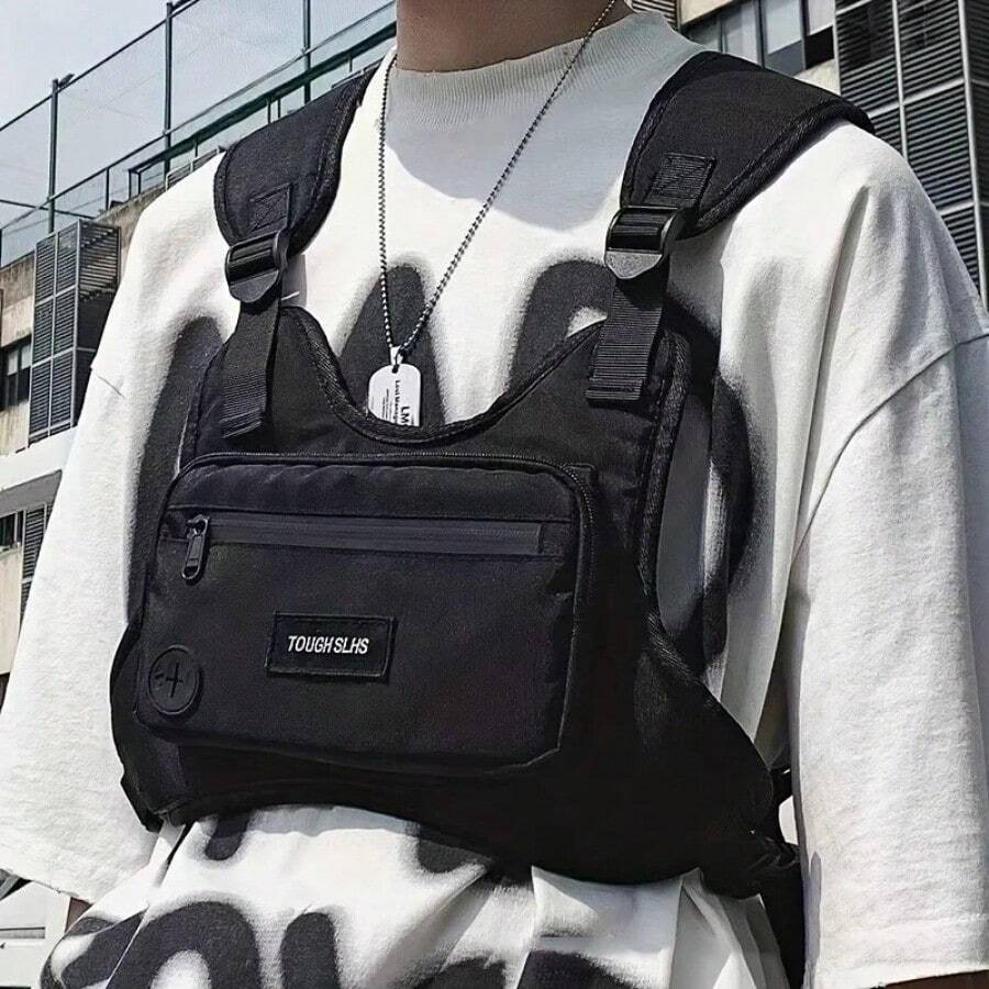 Chest Bag Waist Bag Hip Hop Streetwear Large Capacity Sports Casual Tactical Vest Bags For Men