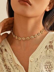 1 st. Bohemian kleurrijke rhinstone decor choker, glamoureuze zomer zonnebloemen ketting ketting, multicolor sprankelende kristal chokers ketting sieraden cadeaus voor vrouwen en meisjes, ketting decoratie accessoires vakantie verjaardag feest cadeaus voor meisjes Valentijnsdag, moeder, moeder, Moederdag, cadeau