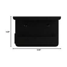 New  Toilet Paper Holder  Shelf, Stick On Matte Black Toilet Paper Roll Holder, Self Adhive Or Wall-Mount  Screws For Bathroom,Washroom - 黑色架子 - 查看 9