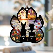 Regalo de condolencia personalizado por la pérdida de una mascota, Souvenir memorial personalizado de perro en forma de atrapasol, En memoria del perro fallecido, Regalo conmemorativo de mascota, Regalo para recordar a tu perro