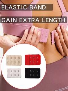 3 件套女士胸罩延长带 2 钩/3 钩/4 钩胸罩延长带，柔软弹力背部胸罩延长带，胸罩延长带，女士内衣胸罩带扣