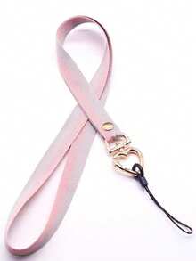 时尚百搭心形可拆卸挂绳，单件，手机挂绳，卡包，可拆卸手机壳挂绳，挂脖