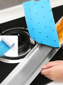 1/10pcs Kitchen Range Hood Oil Absorbing Filter Paper Pad Side Suction Range Hood Oil Box Oil Groove Oil Absorbing Oil Absorbing Non-Woven Fabric Material, Cleaning Accessories, Household Cleaning Supplies, Room Decoration, Can Be Used To Prevent Oil Stains, Garbage, Etc., Suitable For Kitchens, Restaurants, Parties, Gatherings, Travel, Family Gifts, Home Gifts