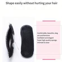 2 piezas Pinzas para el cabello sencillas de mujer, herramientas invisibles para dar volumen a las raíces, accesorio de cabello minimalista, esencial para volumizar el flequillo, peinar el cabello, artículos para el cabello, accesorios para el cabello