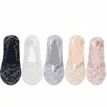 1/5 Đôi Sản phẩm mới Tất nữ Tất trái tim Tất thuyền chống trượt bằng gel silica Giày thấp giúp đỡ Quà tặng Giáng sinh thấp - Không khuôn - Xem 13