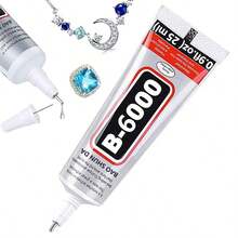 高强度软树脂粘合剂 - 透明无残留手工粘合剂，带精密针尖，适用于 DIY 珠宝和手工艺品，防水，适用于塑料、织物、木材、玻璃、金属 - 透明色 - 查看 2