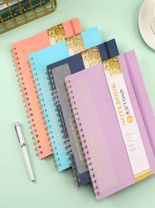 A4 Coil Notebook, Simple Ins-Style Notebook And Comes With Rulers, School Supplies, Office Supplies School Supplies, Back To School