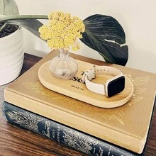 Personalized Engraved Wedding Favor Tray, Multipurpose Organizer Tray, Vanity Tray, Customized Wooden Tray, Newlywed Couple Gift, Bridesmaid Gift - Wood Color - View 3