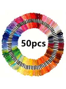 24/36/50/100 Colors Bracelet Threads Set, 8m Length, Embroidery Threads, Polyester Threads, For Embroidery, Craft, Cross Stitch