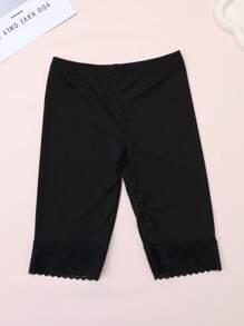 4 Paar Mädchen Süße Spitze Saum Strick Leggings Knöchellang, Eleganter Damenstil, Geeignet für den täglichen Gebrauch, alle Jahreszeiten