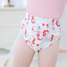 6pcs/Pack Celana Latihan Toilet Anak Lembut - Dapat Dicuci, Sepanjang Musim, Warna Campur, Untuk Latihan Toilet Bayi/Balita - MultiWarna - View 4